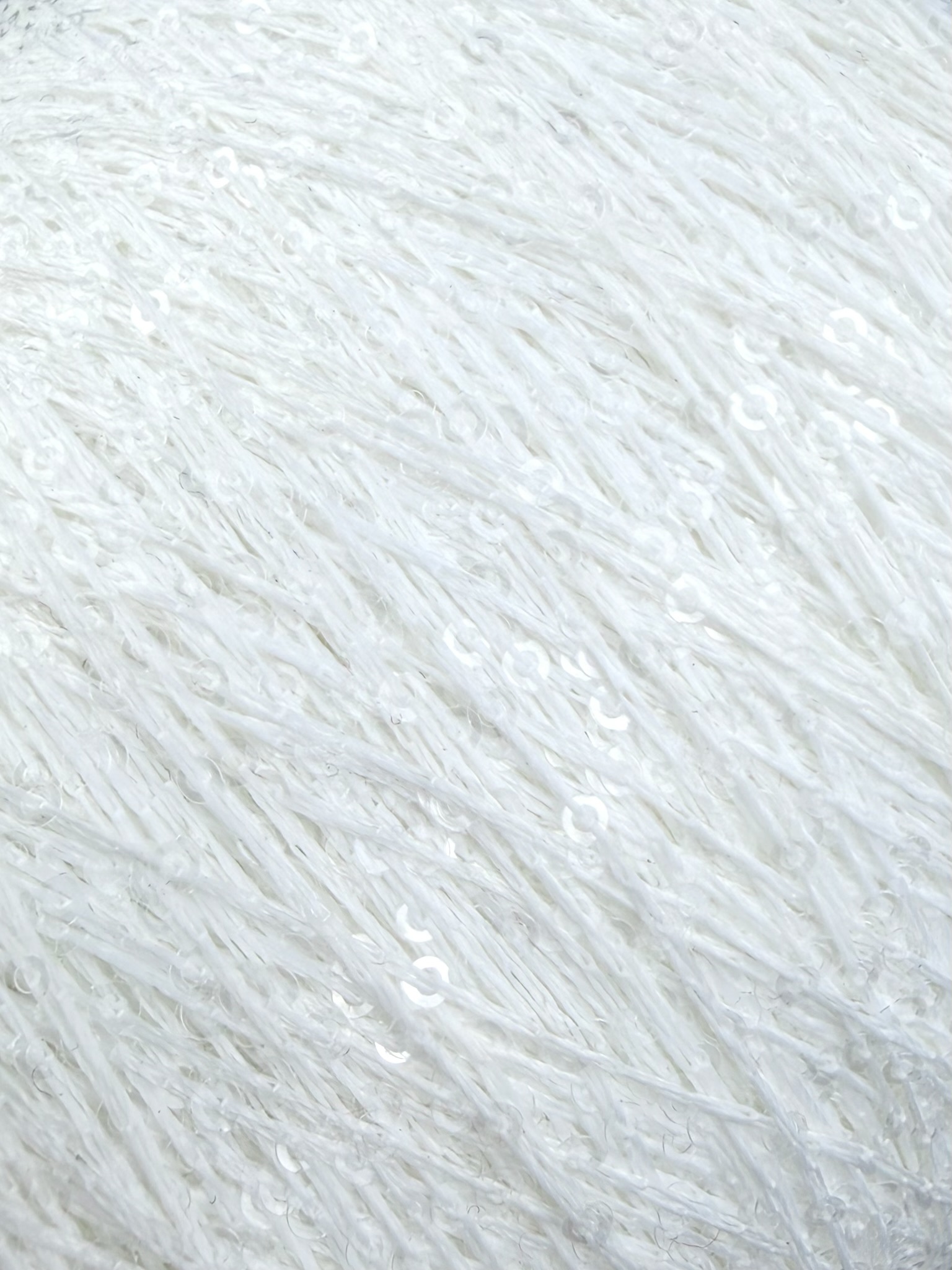 Torciatura di Domaso Art. Spangle Colours 4.5 – Filato con paillettes col. Bianco